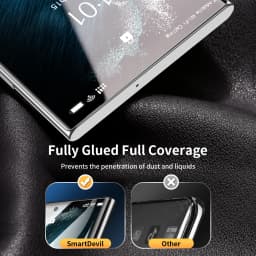 SmartDevil 2pcs Screen Protector for Samsung Galaxy S24 Ultra S25 S23 S25 Ultra Soft Hydrogel Film Full Glue Cover