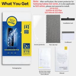 SmartDevil 2pcs Screen Protector for Samsung Galaxy S24 Ultra S25 S23 S25 Ultra Soft Hydrogel Film Full Glue Cover