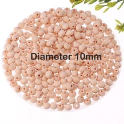 Wood Beads Natural Round Wooden Loose Beads Wood Spacer Beads for Craft Making Decorations and DIY Crafts 6/8/12/14/18/20/25/30