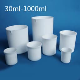 1pc/lot Capacity 30ml-1000ml PTFE Beaker, F4 Beaker, Measuring Cup Acid Alkali Resistance for Laboratory