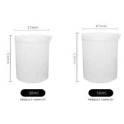 1pc/lot Capacity 30ml-1000ml PTFE Beaker, F4 Beaker, Measuring Cup Acid Alkali Resistance for Laboratory