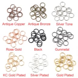 200PCs/lot 3 4 5 6 7 8 10 12mm Iron Jump Rings Split Rings Connectors DIY Jewelry Finding Making Accessories Wholesale Supplies