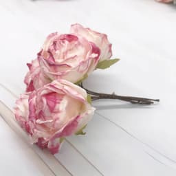 6 Piece of Simulation DIY Garland Forest Headdress European Tea Bud, Hot Edge Retro Rose Silk Flower Bud Decoration Material