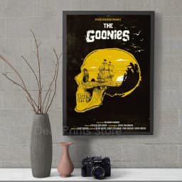 The Goonies Treasure Map Poster Vintage Art Print 1985 American Adventure Comedy Film Canvas Painting Retro Wall Picture Decor