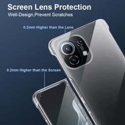 New Frameless Clear PC Hard Phone Case For Xiaomi Mi 12 11 Ultra 10T Lite 10 Pro 9T MIX4 POCO F3 M3 Redmi Note 7 8 9 10 Pro K40