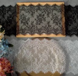3meters/lot 20cm Width Fashion High Quality Handmade DIY Eyelash Lace Trimming, lace fabric