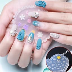 SNASAN Tiny Beads Pumpkin Heart Leaf Diamonds Nail Art Silicone Mould DIY Casting Mold Earrings UV Epoxy Resin Silicone Mold