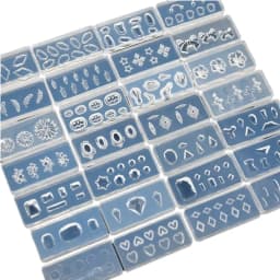 SNASAN Tiny Beads Pumpkin Heart Leaf Diamonds Nail Art Silicone Mould DIY Casting Mold Earrings UV Epoxy Resin Silicone Mold