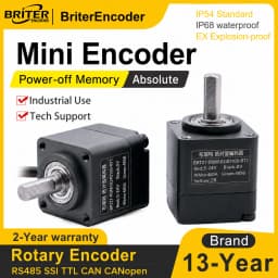 Mini Rotary Encoder Single Multi-turn CAN RS485 Modbus 0-5V 4-20mA Angle Speed Sensor for Automation Lines IP54&IP68