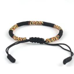 Men Bracelet Tibetan Buddhism Handmade Braided Adjustable King Kong Knot Rope Chain Bracelet Male Lucky National Style Jewelry