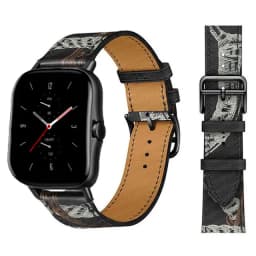 20mm/22mm Leather band For Amazfit GTS 4/3/2/2e/GTS2 Mini/GTR 4/3 pro/GTR2/2e/stratos 2/3 correa Bracelet Amazfit bip 6 5 strap