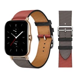 20mm/22mm Leather band For Amazfit GTS 4/3/2/2e/GTS2 Mini/GTR 4/3 pro/GTR2/2e/stratos 2/3 correa Bracelet Amazfit bip 6 5 strap
