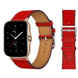 20mm/22mm Leather band For Amazfit GTS 4/3/2/2e/GTS2 Mini/GTR 4/3 pro/GTR2/2e/stratos 2/3 correa Bracelet Amazfit bip 6 5 strap