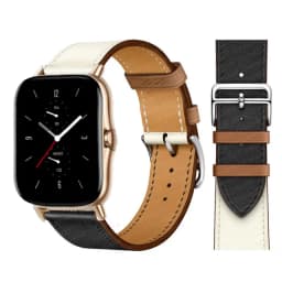 20mm/22mm Leather band For Amazfit GTS 4/3/2/2e/GTS2 Mini/GTR 4/3 pro/GTR2/2e/stratos 2/3 correa Bracelet Amazfit bip 6 5 strap