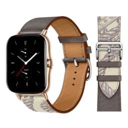 20mm/22mm Leather band For Amazfit GTS 4/3/2/2e/GTS2 Mini/GTR 4/3 pro/GTR2/2e/stratos 2/3 correa Bracelet Amazfit bip 6 5 strap