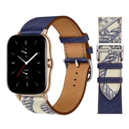 20mm/22mm Leather band For Amazfit GTS 4/3/2/2e/GTS2 Mini/GTR 4/3 pro/GTR2/2e/stratos 2/3 correa Bracelet Amazfit bip 6 5 strap