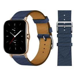 20mm/22mm Leather band For Amazfit GTS 4/3/2/2e/GTS2 Mini/GTR 4/3 pro/GTR2/2e/stratos 2/3 correa Bracelet Amazfit bip 6 5 strap