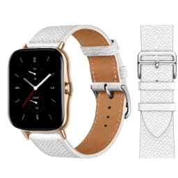 20mm/22mm Leather band For Amazfit GTS 4/3/2/2e/GTS2 Mini/GTR 4/3 pro/GTR2/2e/stratos 2/3 correa Bracelet Amazfit bip 6 5 strap