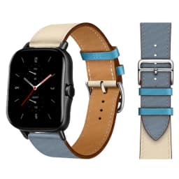 20mm/22mm Leather band For Amazfit GTS 4/3/2/2e/GTS2 Mini/GTR 4/3 pro/GTR2/2e/stratos 2/3 correa Bracelet Amazfit bip 6 5 strap