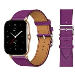 20mm/22mm Leather band For Amazfit GTS 4/3/2/2e/GTS2 Mini/GTR 4/3 pro/GTR2/2e/stratos 2/3 correa Bracelet Amazfit bip 6 5 strap