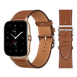 20mm/22mm Leather band For Amazfit GTS 4/3/2/2e/GTS2 Mini/GTR 4/3 pro/GTR2/2e/stratos 2/3 correa Bracelet Amazfit bip 6 5 strap