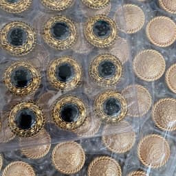 Retro Metal Buttons For Coat Jacket Women Clothing Decorative Diy Crafts 18/25mm Round Designer Embellishments Sew Button 3pcs