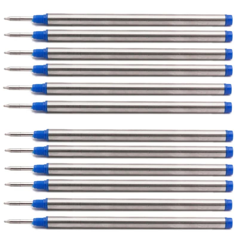 113mmx6mm 0.7 Tip Rollerball Pen Ballpen Refills For Mont Blanc 105159 107878 M506 P163 MNB107878 M710 H-12 M401 German Ink