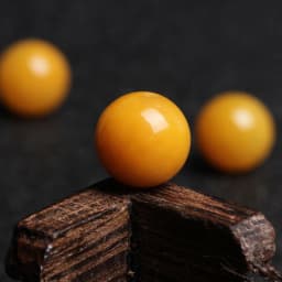 4A Natural Yellow Jade Quartz Crystal Single Bead DIY Beads Jewelry Making