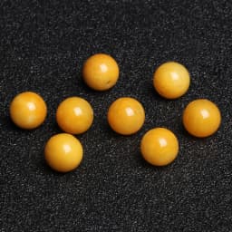 4A Natural Yellow Jade Quartz Crystal Single Bead DIY Beads Jewelry Making