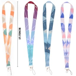 LB3010 Pink Love Neck Strap Lanyard for Key ID Card Cell Phone Straps USB Badge Holder DIY Neck Strap Hang Rope Rainbow Keychain