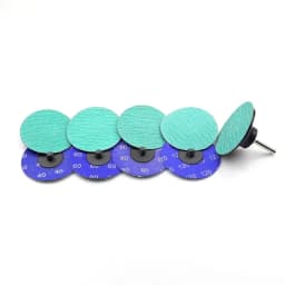 2 Inch 3M 577F Zirconia Quick Change Sanding Discs Roll Lock R-Type Sandpaper Abrasive Disc 50mm 1/4" Holder Paint Rust Removal