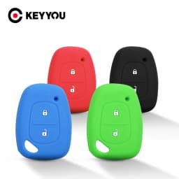 KEYYOU 2 Buttons Remote For Renault Traffic Kangoo Master Vivaro Movano For Vauxhall Opel Vivaro Silicone Car Key Cover Case