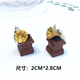 Women Earring Made Cute Girls Eardrop Funny Gift Sweet Handmade Cartoons Mini Fruit Drink Ham Sausage Toothpaste Shampoo