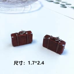 Women Earring Made Cute Girls Eardrop Funny Gift Sweet Handmade Cartoons Mini Fruit Drink Ham Sausage Toothpaste Shampoo