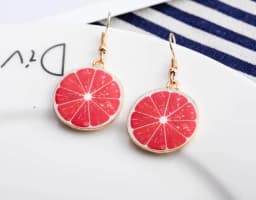 Women Earring Made Cute Girls Eardrop Funny Gift Sweet Handmade Cartoons Mini Fruit Drink Ham Sausage Toothpaste Shampoo