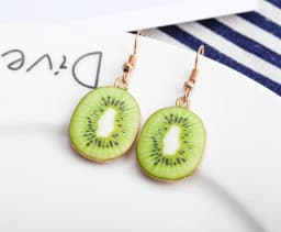 Women Earring Made Cute Girls Eardrop Funny Gift Sweet Handmade Cartoons Mini Fruit Drink Ham Sausage Toothpaste Shampoo