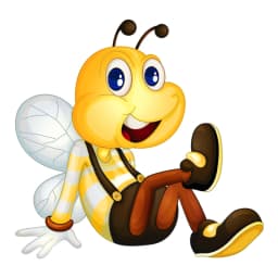 S50412# Various Sizes/Colors Personality PVC Decal A Bee Flying Waterproof Car Sticker on Motorcycle Laptop Decorative