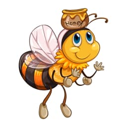 S50412# Various Sizes/Colors Personality PVC Decal A Bee Flying Waterproof Car Sticker on Motorcycle Laptop Decorative