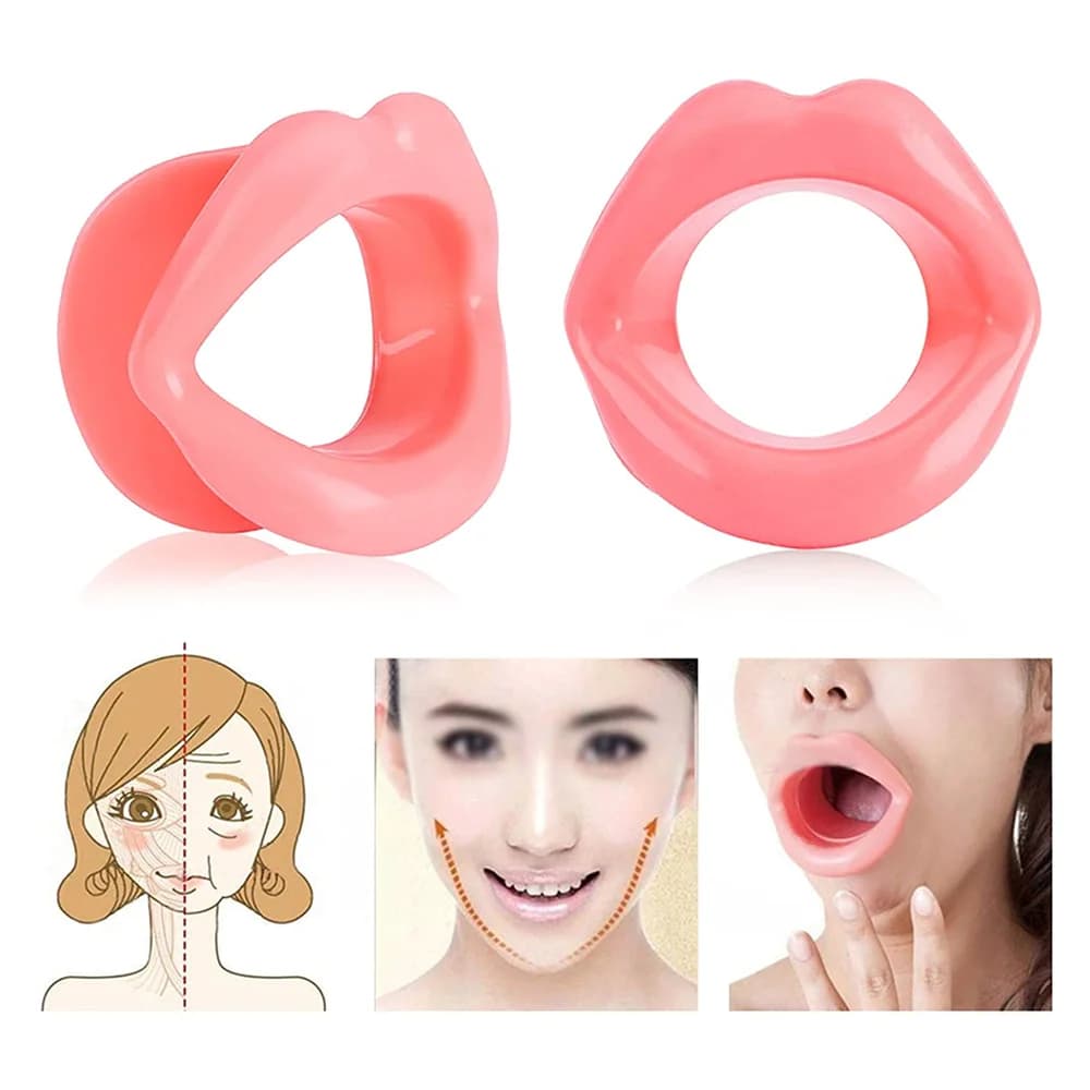 1 PC Silicone Face Slimmer Mouth Muscle Tightener Lips Massage Anti Wrinkle Exerciser Face Lift Lip Exercise Trainer Anti Aging