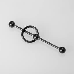 1PC New 38mm Surgical Steel Industrial Barbell Helix Cartilage Earring Unisex Industrial Piercing CBR Body Piercing Jewelry 14G
