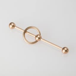 1PC New 38mm Surgical Steel Industrial Barbell Helix Cartilage Earring Unisex Industrial Piercing CBR Body Piercing Jewelry 14G