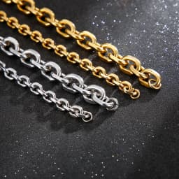 Karen 4mm 5mm 6mm 10mm O-Chain Simple Fashion Men's Stainless Steel Bracelet Custom