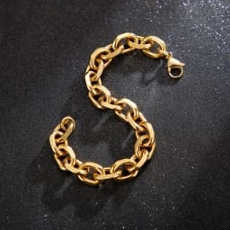 Karen 4mm 5mm 6mm 10mm O-Chain Simple Fashion Men's Stainless Steel Bracelet Custom