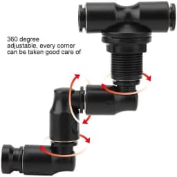 MIUS Adjustable Universal Spray Misting Nozzle Garden Greenhouse Irrigation Sprinkler Aquarium Reptile Humidity Nebulizer