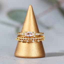 INS Style Gold Color Noble Trend Rings For Women Entry Lux Zircon Midi Finger Dainty Rings For Anniversary Jewelry KAR229