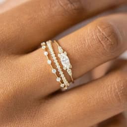 INS Style Gold Color Noble Trend Rings For Women Entry Lux Zircon Midi Finger Dainty Rings For Anniversary Jewelry KAR229
