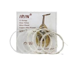 M MBAT High Quality 12Pcs/Set Turkey Oud Arab Lute Strings Clear Nylon Silver Plated Copper Alloy Wound String Accessories O102