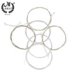 M MBAT High Quality 12Pcs/Set Turkey Oud Arab Lute Strings Clear Nylon Silver Plated Copper Alloy Wound String Accessories O102