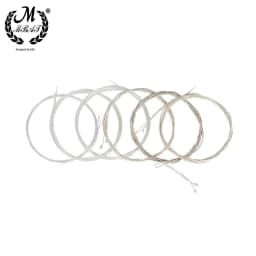 M MBAT High Quality 12Pcs/Set Turkey Oud Arab Lute Strings Clear Nylon Silver Plated Copper Alloy Wound String Accessories O102