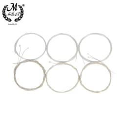 M MBAT High Quality 12Pcs/Set Turkey Oud Arab Lute Strings Clear Nylon Silver Plated Copper Alloy Wound String Accessories O102